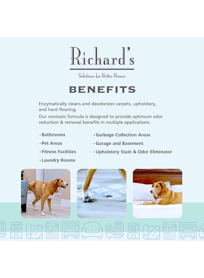 سينرجي لابس  سينرجي لاب ريتشارد اورجانيك مزيل بقع السجاد والأثاث ومعطر منظف قوي للبقع والروائح، 946 مل من فارماسي - Image 3